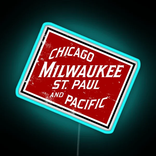The Milwaukee Road System RGB Neon Sign