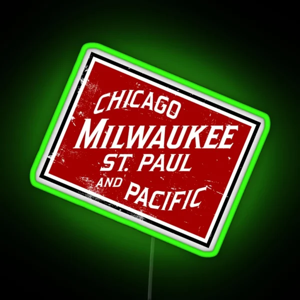The Milwaukee Road System RGB Neon Sign