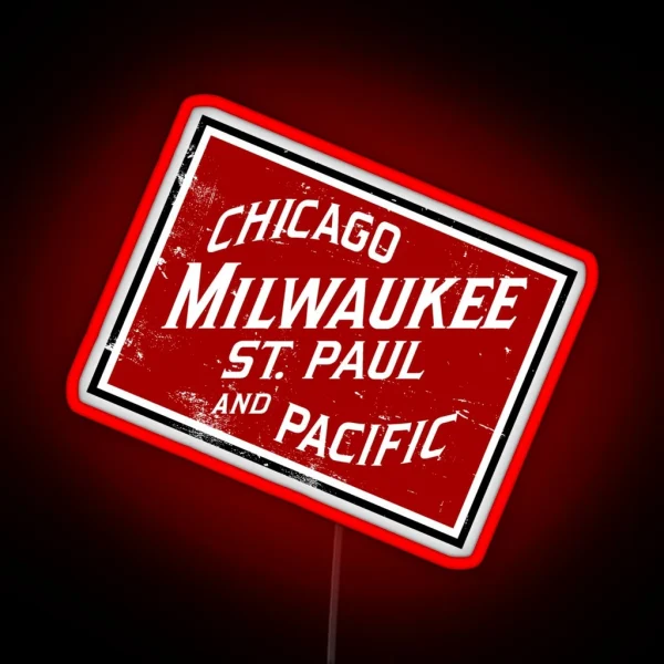 The Milwaukee Road System RGB Neon Sign