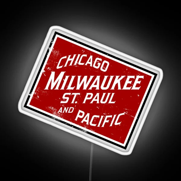 The Milwaukee Road System RGB Neon Sign