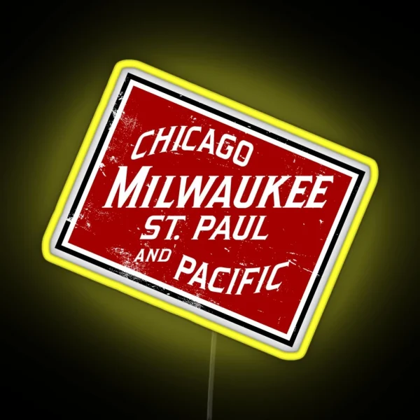 The Milwaukee Road System RGB Neon Sign