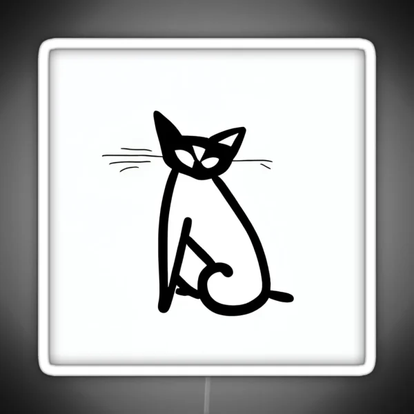 The Minimalistic Cat RGB Neon Sign
