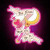 Customizable Color-Changing Neon Sign with The Moon Made Me Do It Message