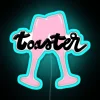 Vibrant Morning Toast Neon Sign with Color-Changing RGB LED Technology