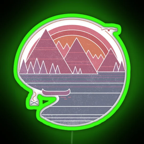 The Mountains Are Calling RGB Neon Sign