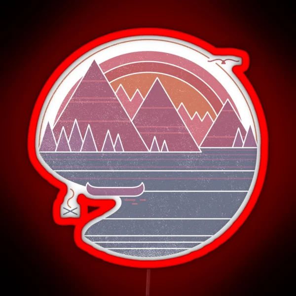 The Mountains Are Calling RGB Neon Sign