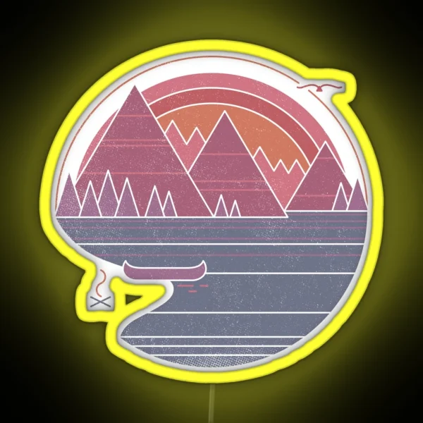 The Mountains Are Calling RGB Neon Sign