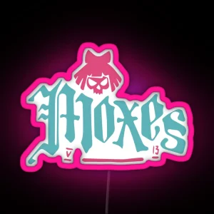 The Moxes Logo Cyberpunk Gang RGB Neon Sign