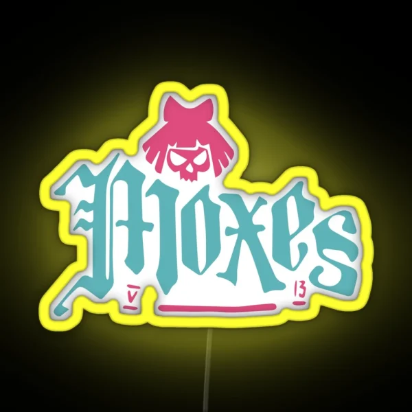 The Moxes Logo Cyberpunk Gang RGB Neon Sign