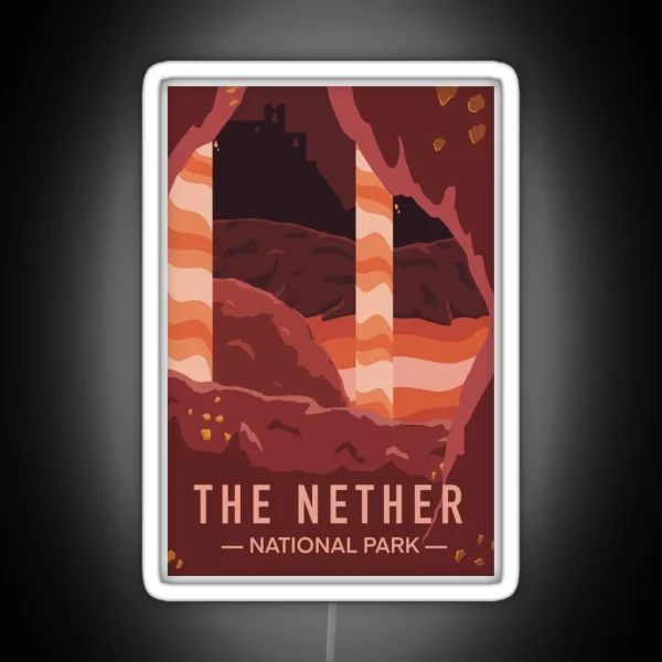 The Nether Minecraft National Park RGB Neon Sign