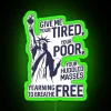 Neon New Colossus Sign with Color Changing LED Display Technology