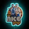 Retro 'The Nice Guys' Neon Sign with RGB Color Shift
