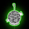 Add vibrant disco ambiance with colorful neon cafe office lighting