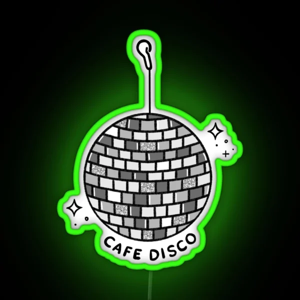 The Office Cafe Disco RGB Neon Sign