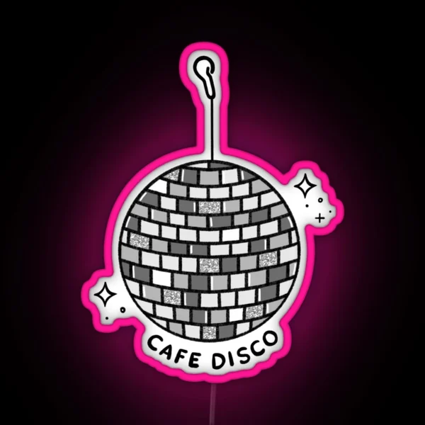 The Office Cafe Disco RGB Neon Sign