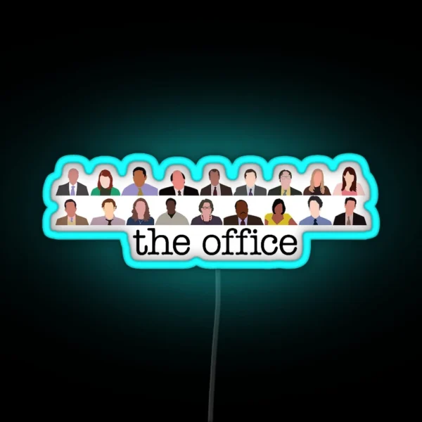 The Office Characters RGB Neon Sign