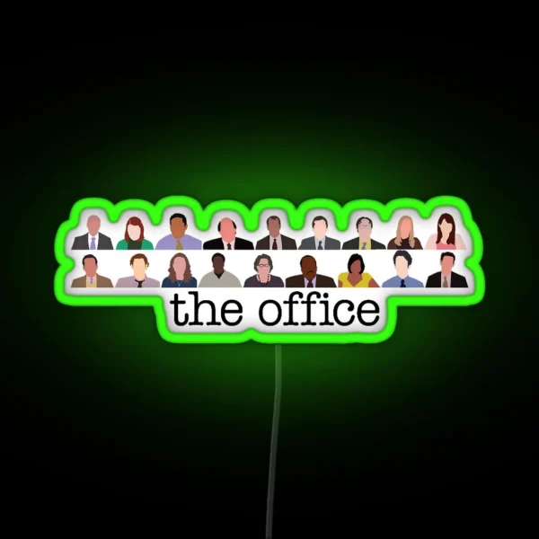 The Office Characters RGB Neon Sign