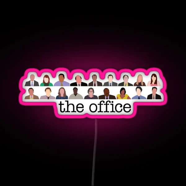 The Office Characters RGB Neon Sign