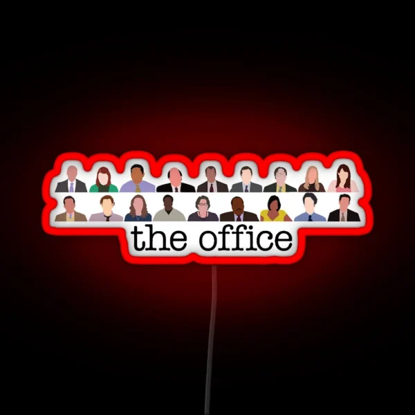 The Office Characters RGB Neon Sign