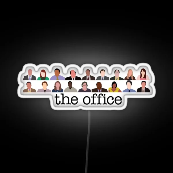 The Office Characters RGB Neon Sign