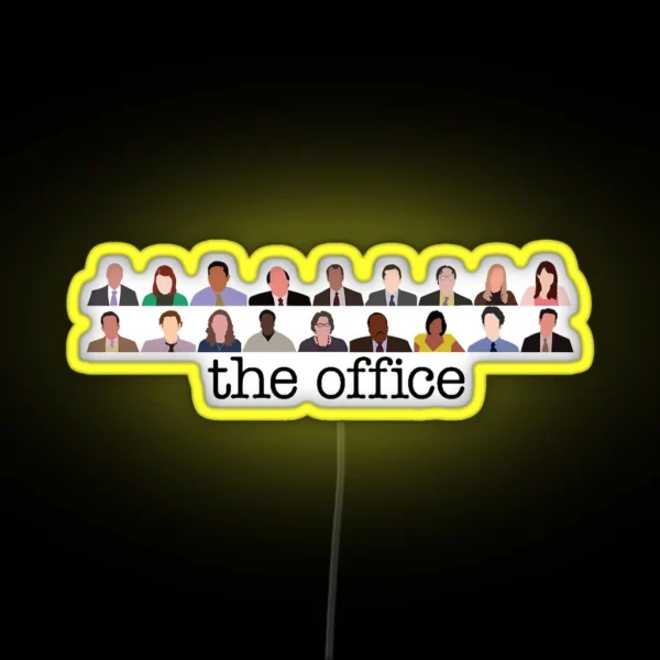The Office Characters RGB Neon Sign