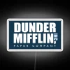 Vintage Dunder Mifflin office decor neon sign in RGB colors