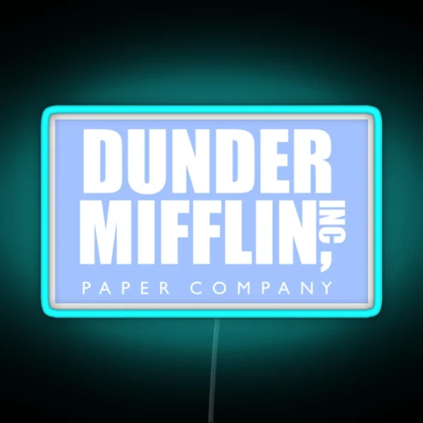 The Office Dunder Mifflin Paper Company RGB Neon Sign