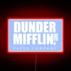 Neon Sign: Official Logo of Dunder Mifflin Paper Company, RGB Glow
