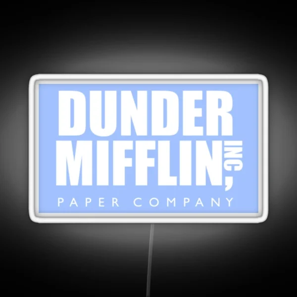 The Office Dunder Mifflin Paper Company RGB Neon Sign