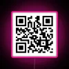 Office Safety Alert System: Vibrant Neon Sign with QR Scanner Link