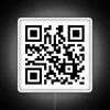 Emergency Alert LED Sign with RGB Neon QR Code Display