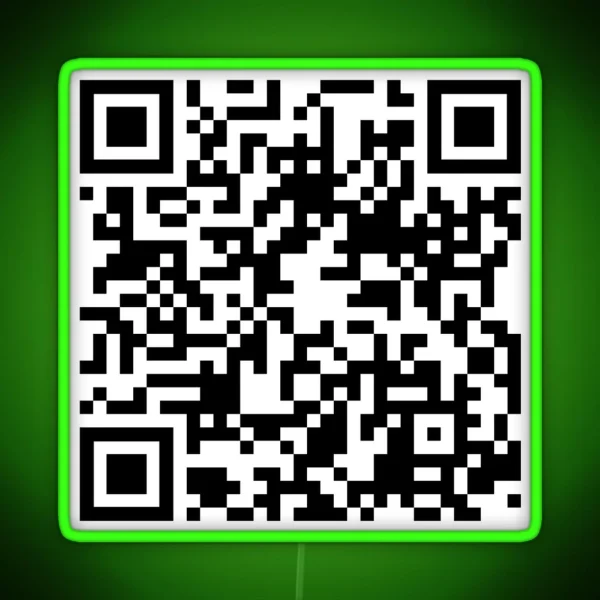 The Office It S Britney B Tch QR Code RGB Neon Sign