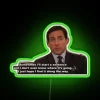 Dazzling LED office decor with colorful Dunder Mifflin RGB neon