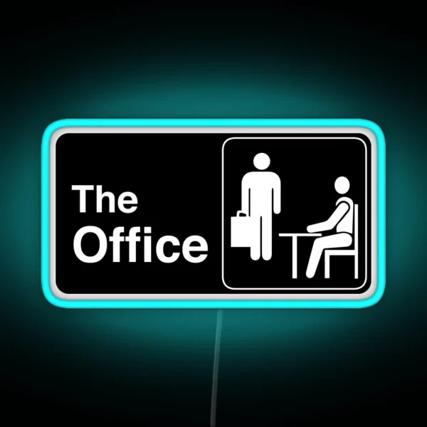 The Office TV Show Logo RGB Neon Sign