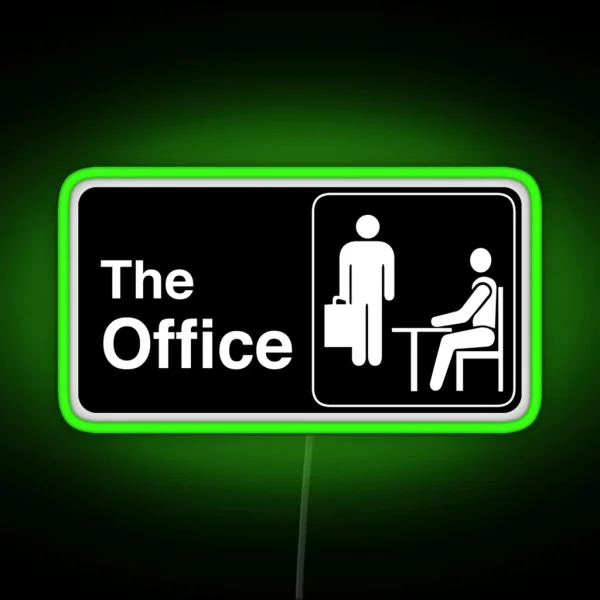 The Office TV Show Logo RGB Neon Sign
