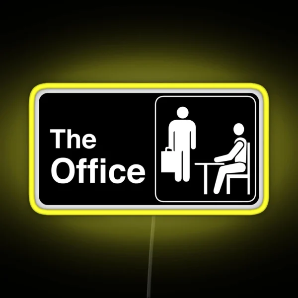 The Office TV Show Logo RGB Neon Sign