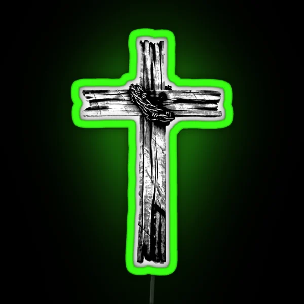 The Old Rugged Cross RGB Neon Sign
