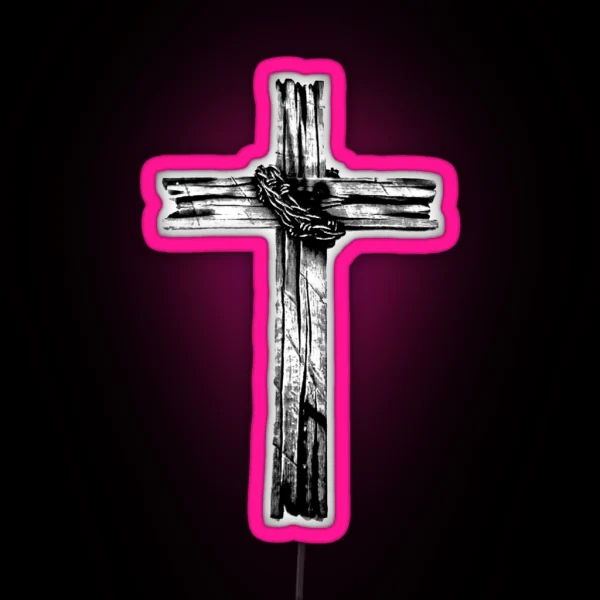 The Old Rugged Cross RGB Neon Sign