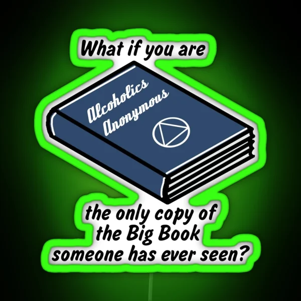 The Only Copy Of The Big Book RGB Neon Sign