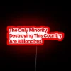 Empowering inclusivity with vibrant minority pride lit up signage.