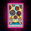 RGB Neon Sign with Original Tarot Cards Design and Symbols