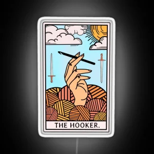 The Original Hooker Tarot Card RGB Neon Sign