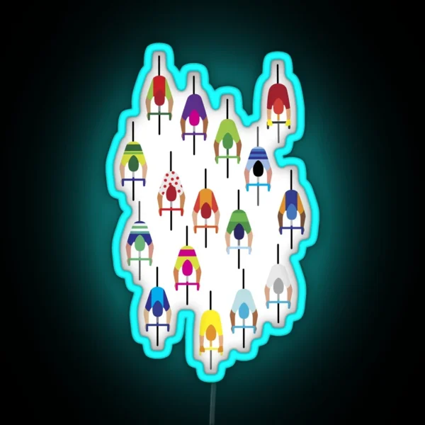 The Peloton Cyclists RGB Neon Sign