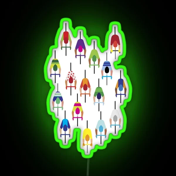 The Peloton Cyclists RGB Neon Sign