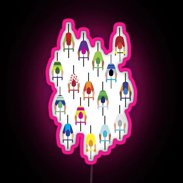 The Peloton Cyclists RGB Neon Sign