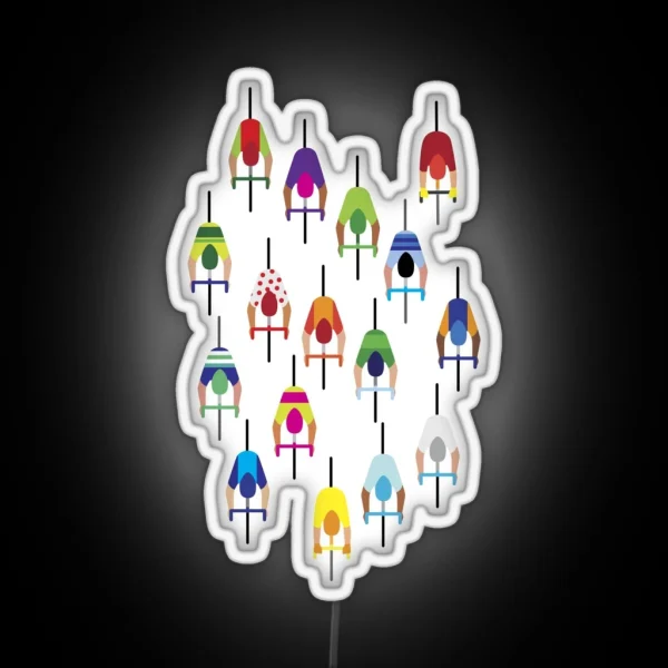 The Peloton Cyclists RGB Neon Sign