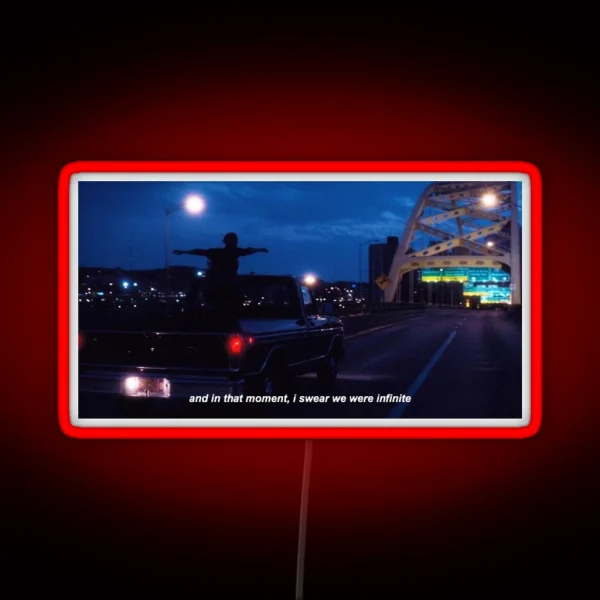The Perks Of Being A Wallflower Quote RGB Neon Sign
