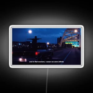 The Perks Of Being A Wallflower Quote RGB Neon Sign