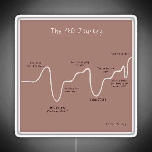 The Phd Journey RGB Neon Sign