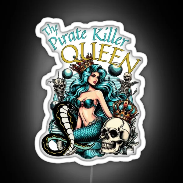 The Pirate Killer Queen Mermaidcore RGB Neon Sign